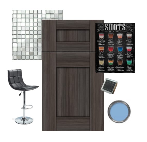 Metro Slate Bar Cabinets